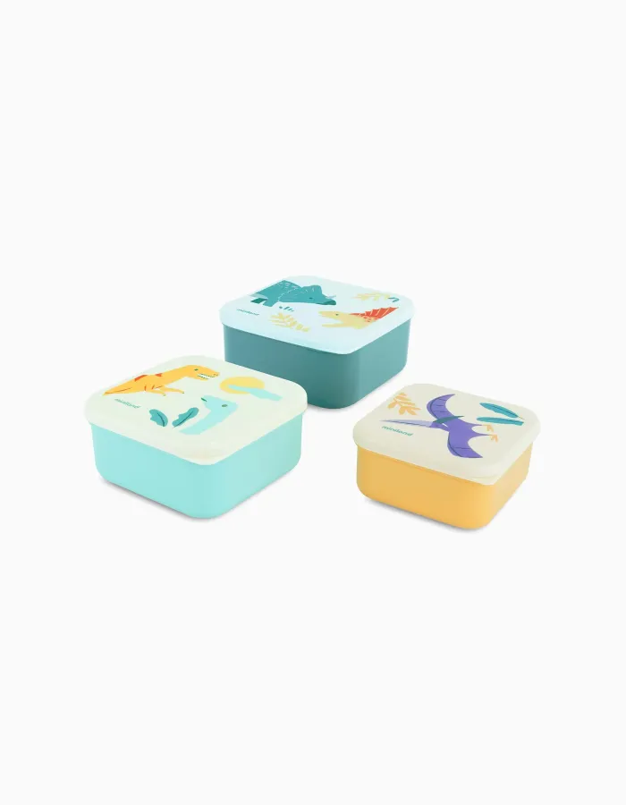 Set of 3 Snackboxes Jurassic by Miniland