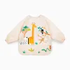 Jungle Waterproof Soft Bib with Sleeves and Pocket by Miniland