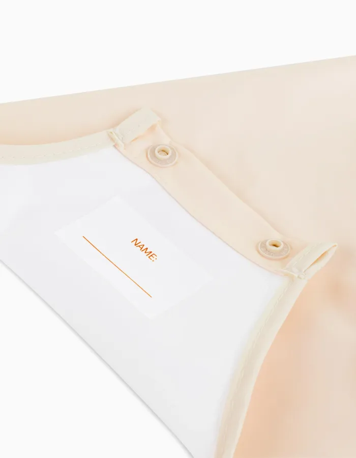 Jungle Waterproof Soft Bib with Sleeves and Pocket by Miniland
