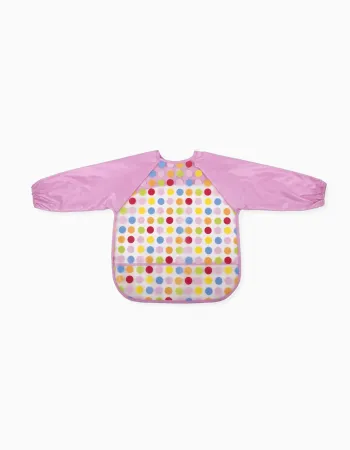Waterproof Bib with Sleeves Interbaby, Pink