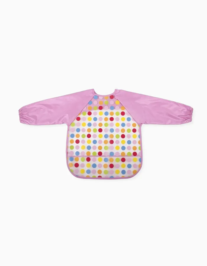 Waterproof Bib with Sleeves Interbaby, Pink