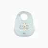 Silicone Bib 3 Friends Interbaby, Blue