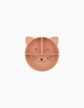 Silicone Divided Suction Plate Mrs. Cat Trixie 4M+, Pink