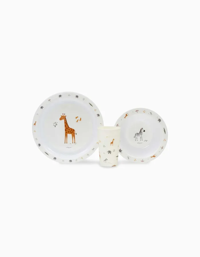 Meal Set 3 Pcs Savanna Interbaby 12M+, Beige