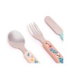 Set of 3 Stainless Steel Cutlery Dreamland Miniland 6M+