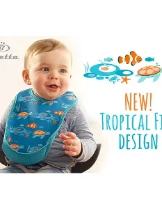 Bibetta tropical fish neoprene bib