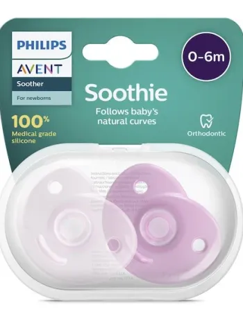 Philips Avent Soothie Soothie 0-6M 2 Units Pink