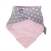 Cheeky Chompers Polka Dot Pink Neckerchew & Teething Dribble Bib