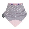 Cheeky Chompers Polka Dot Pink Neckerchew & Teething Dribble Bib