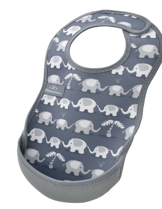 Bibetta Weaning Bib - Elephants UltraBib