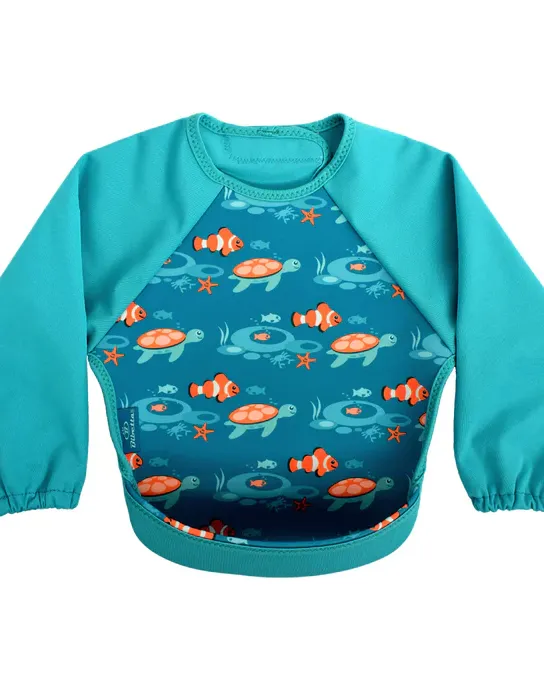 Weaning Bib with Sleeves - Tropical Fish UltraBib