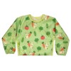 Bibetta Wipeezee Bib with Sleeves, Green Bunny & Veg