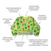 Bibetta Wipeezee Bib with Sleeves, Green Bunny & Veg