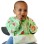 Bibetta Wipeezee Bib with Sleeves, Green Bunny & Veg