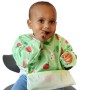 Bibetta Wipeezee Bib with Sleeves, Green Bunny & Veg