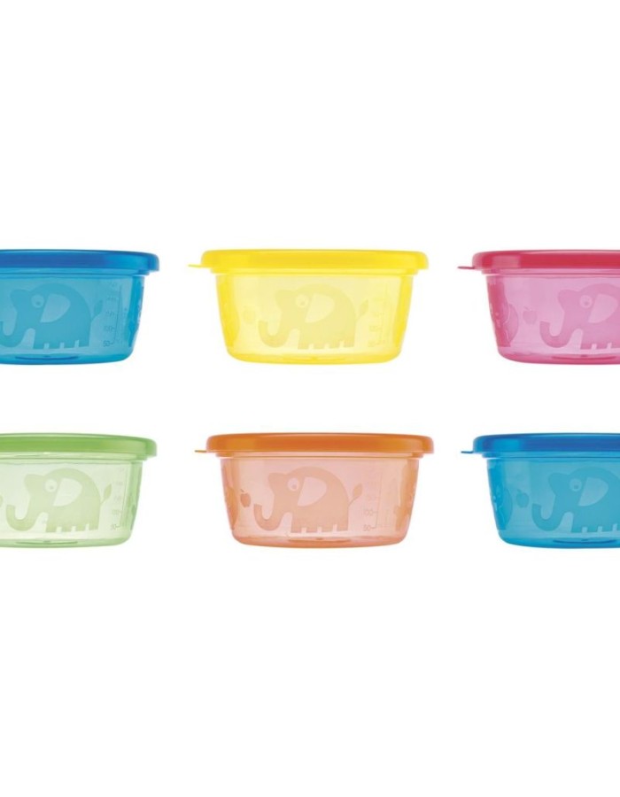 NUBY BOWL 6 X 300 ML WITH LID