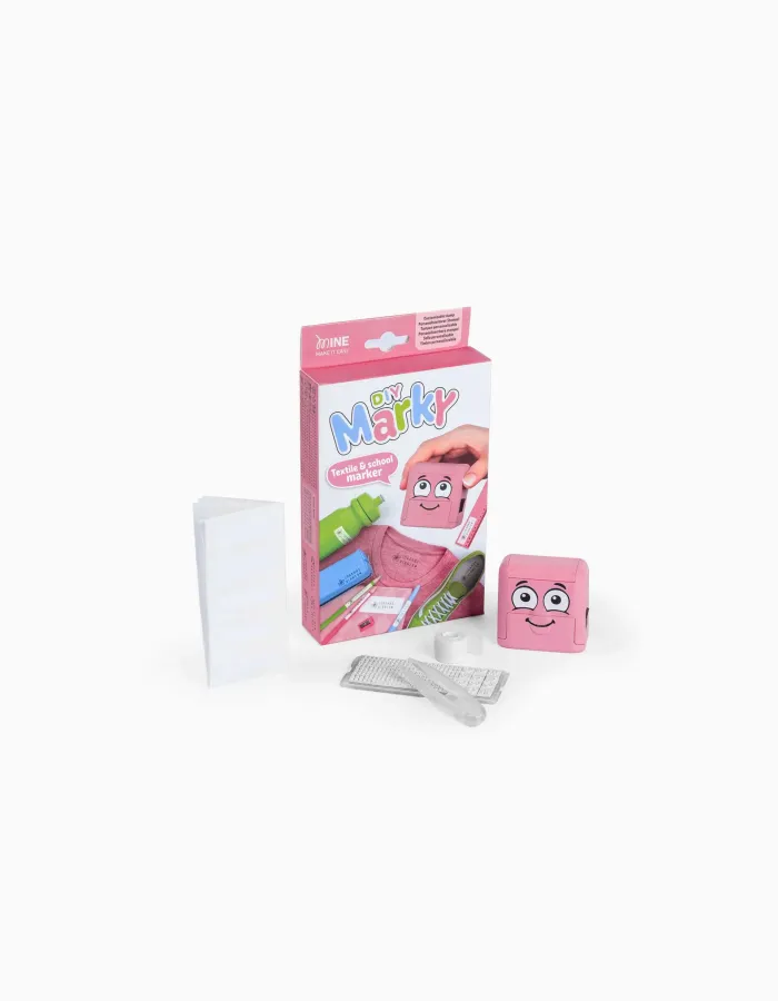 DIY Stamp + Tape + Labels Set Marky, Pink