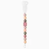 Silicone Pacifier Chain Nattou Peach