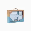 Set Doudou + Bandana + Teether Interbaby 0M+, Azul