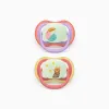Pack of 2 Philips Avent Ultra Air Night Soothers for Girls, 18M+