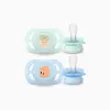 Pack of 2 Philips Avent Ultra Start Deco Soothers for Boys, 0-2M