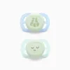 Pack of 2 Philips Avent Ultra Start Night Soothers for Boys, 0-2M