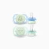 Pack of 2 Philips Avent Ultra Start Night Soothers for Boys, 0-2M