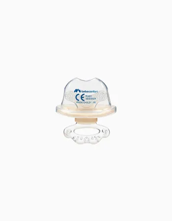 Soother with Teething Ring Bebe Confort 3M+, Sand