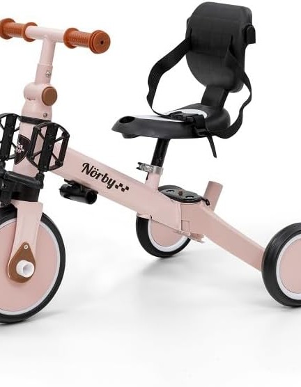 5-in-1 Tricycle Norby Interbaby 12M+, Pink