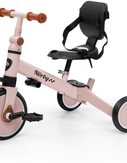 5-in-1 Tricycle Norby Interbaby 12M+, Pink