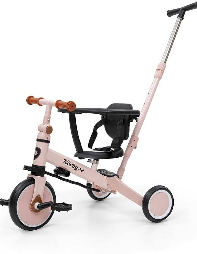 5-in-1 Tricycle Norby Interbaby 12M+, Pink