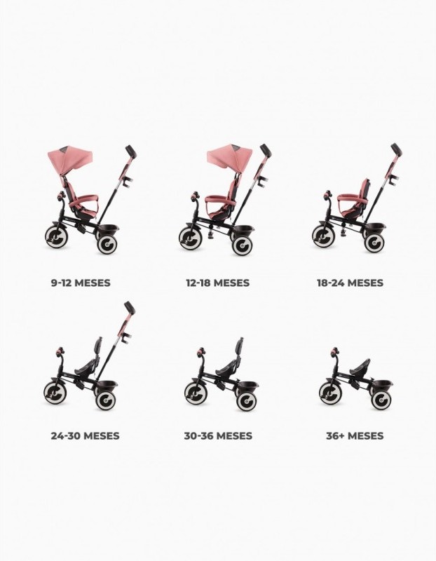 ASTON PINK KINDERKRAFT 9M+ TRICYCLE PINK