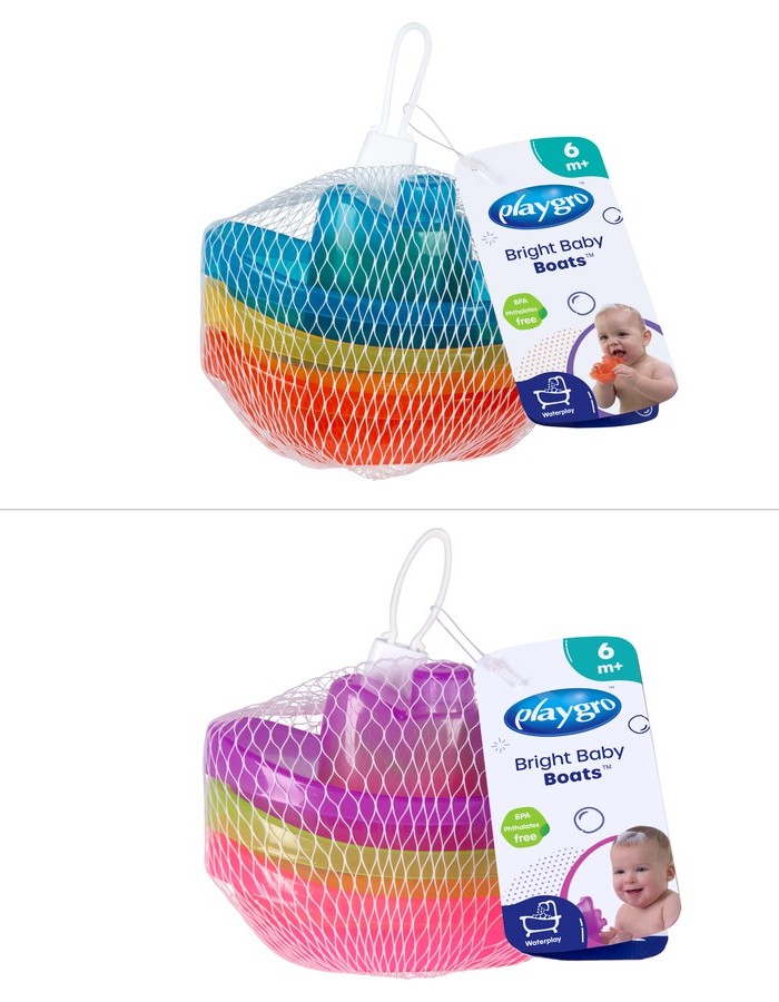 Playgro Bright Baby Boats 3 Pack