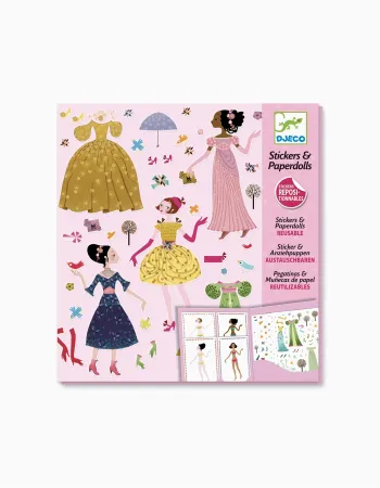 Reusable Stickers Dresses Season Djeco 5Y+