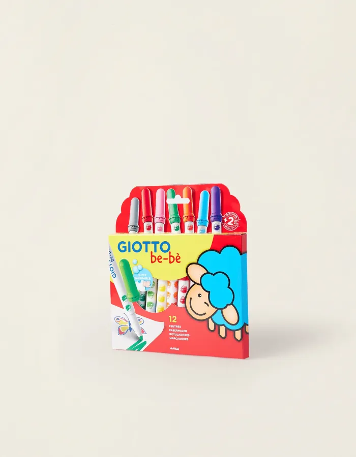 Pack Of 12 Giotto Be-Bè 2A+ Markers