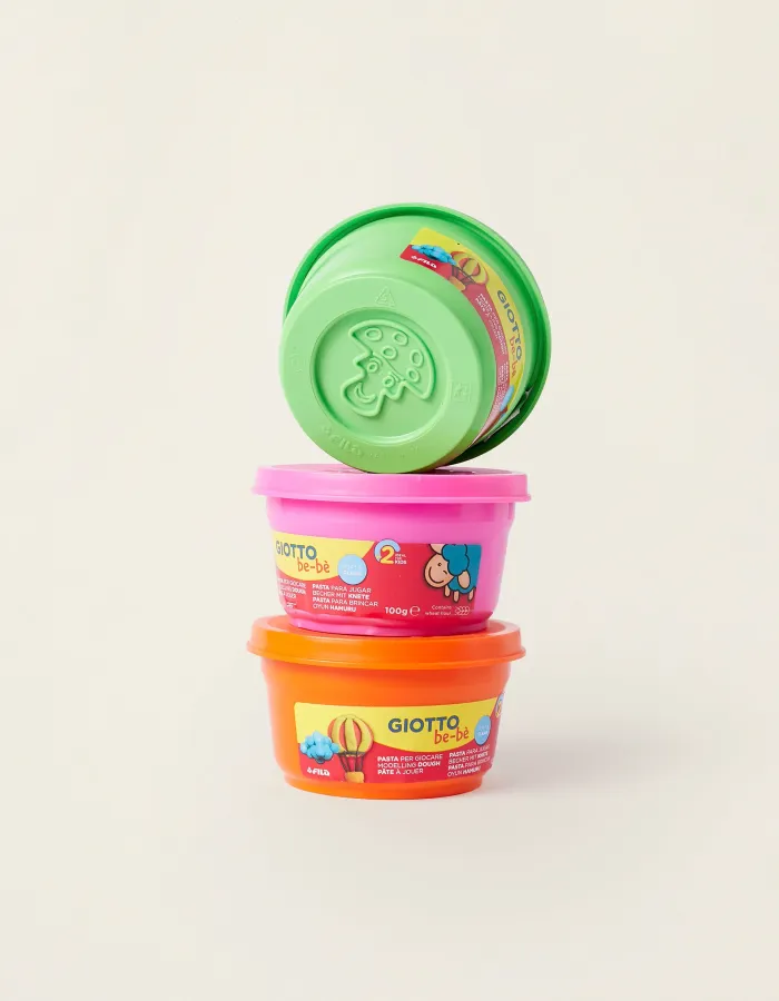 Pack Of 3 Giotto Be-Bè Coloured Plasticine 2A+