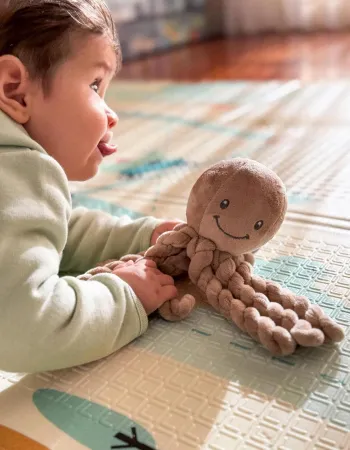 Polvo Lapidou 22 Cm Nattou 0M+, Moka