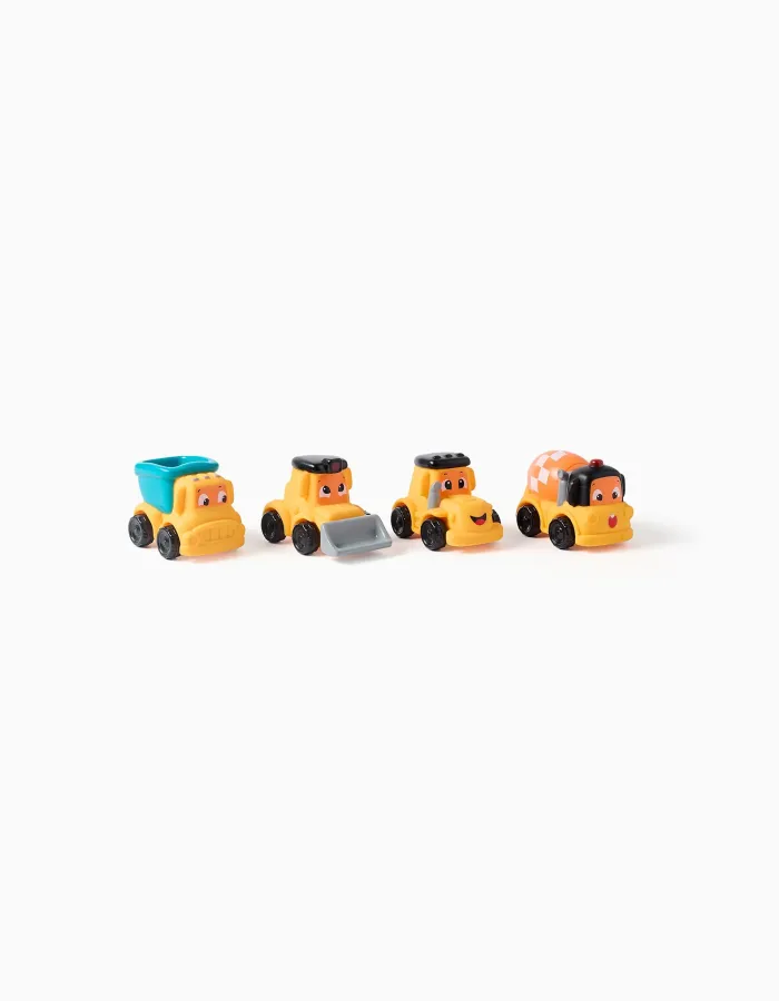 Set of 4 Construction Trucks Kidz Up 1Y+