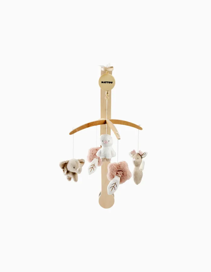 Wooden Crib Music Mobile Nattou 0M+
