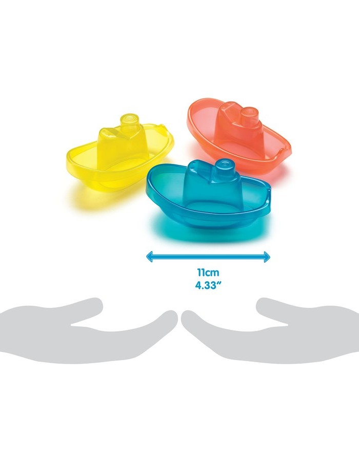 Playgro Bright Baby Boats 3 Pack