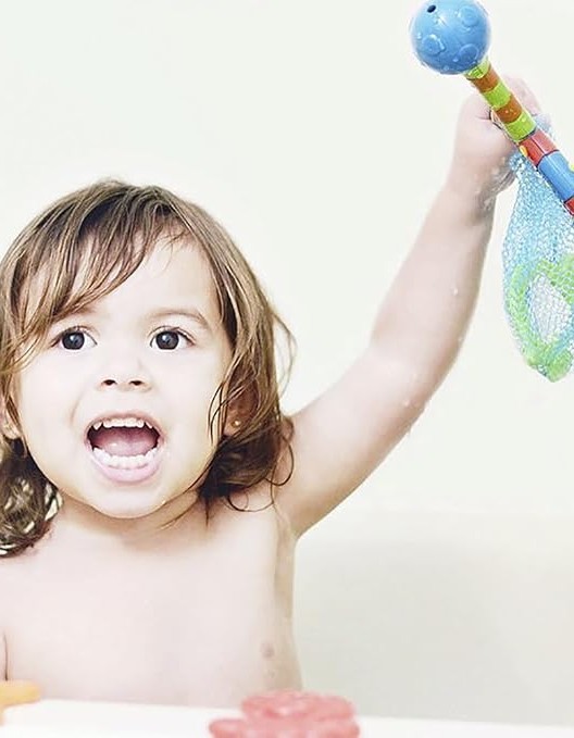 Nuby Splash n' Catch Bath Time Fishing Set, Includes Four Link Toys
