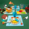 Dinner Time Kittens Role Play Food and Tableware Set by Djeco