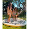 Swim Essentials Sprinkler Mat Beige Leopard 150cm