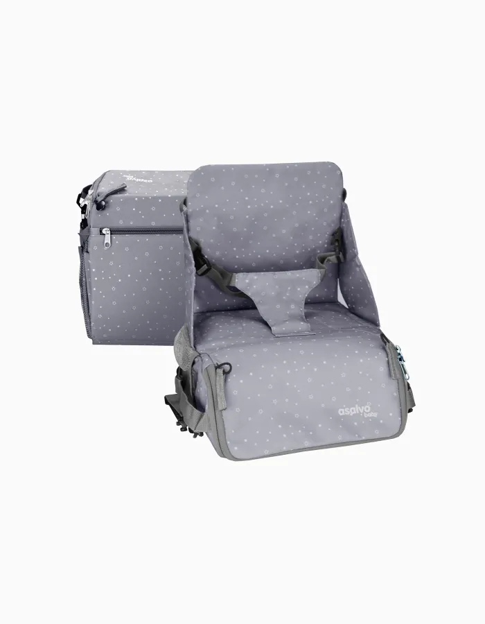 Booster highchair Hummus Stars Grey Asalvo