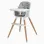 High Chair Bebe Confort Abelia, Mineral Grey