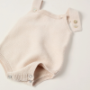 4-Piece Knitted Set in Cotton for Newborn's, Beige
