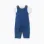 Bodysuit with print + denim jumpsuit for newborn boys, white/blue