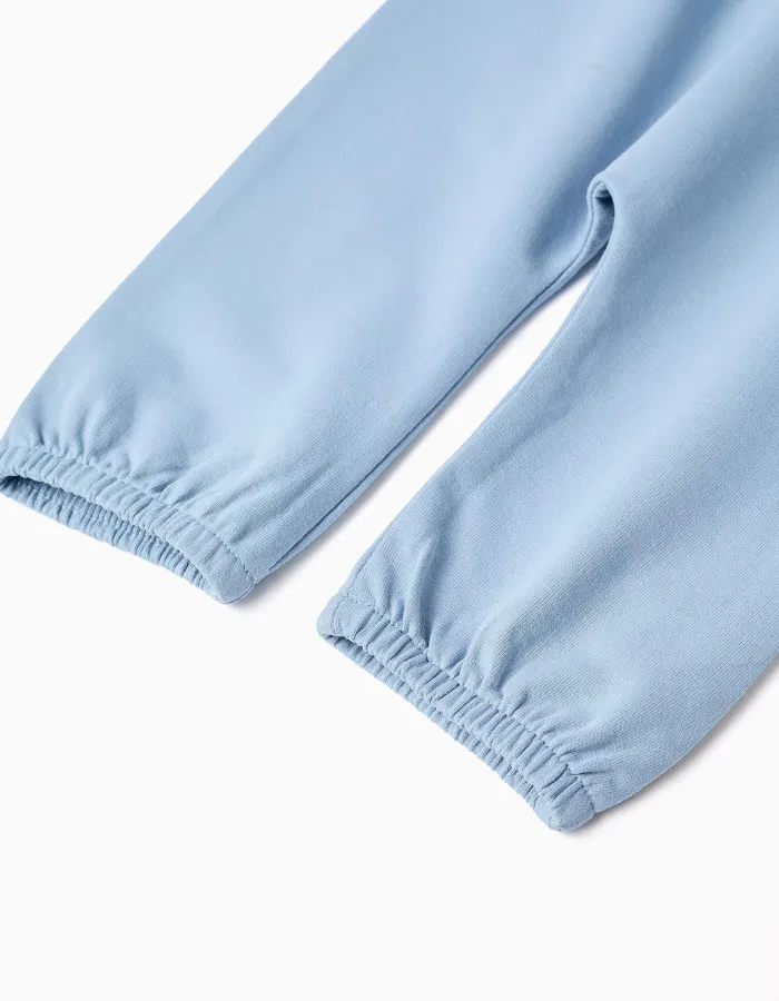 Striped bodysuit + trousers for newborn boys, white/green/blue