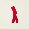 Cotton Anti-Pilling Tights for Baby Girls, Red
