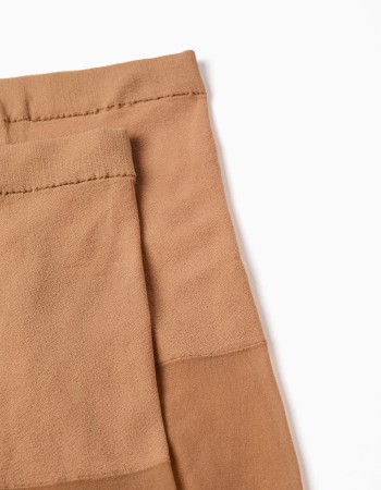 Pack of 2 Microfiber Tights for Baby Girls, Transparent